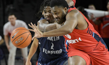 Liberty moves into first place with win over North Florida