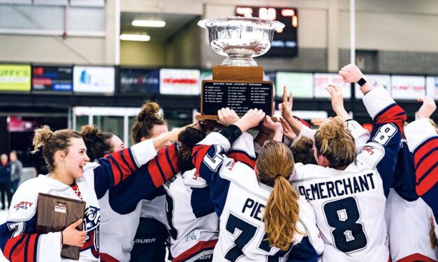 Liberty Women’s Hockey win third straight National Championship