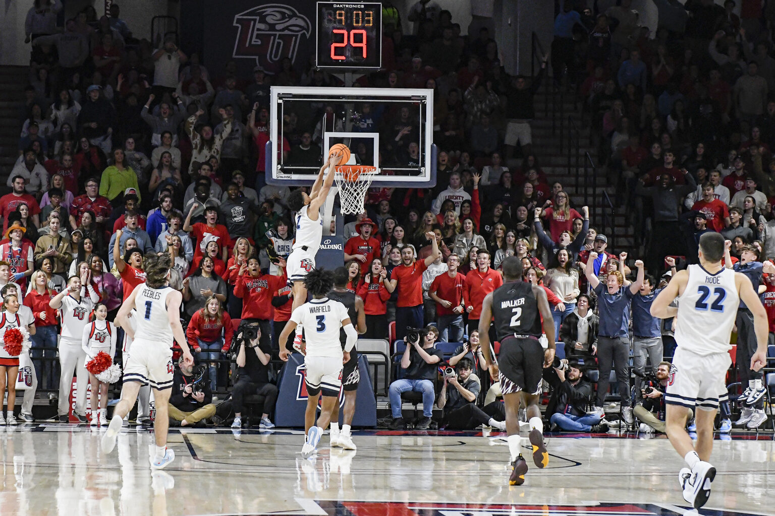 Liberty men’s basketball season photo gallery A Sea of Red