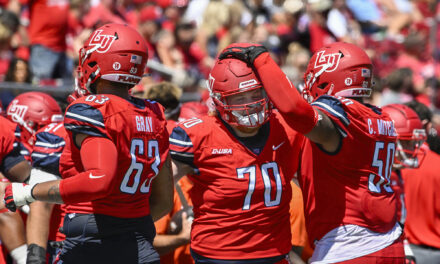 Liberty’s offensive line helping lead one of top offenses in country