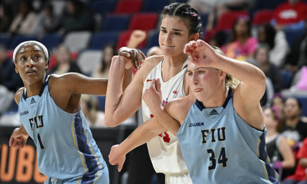 Liberty Lady Flames knock off 2nd place FIU, just 0.5 game back of the Panthers