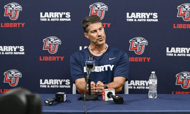 Video: Jamey Chadwell press conference as Liberty begins spring practice
