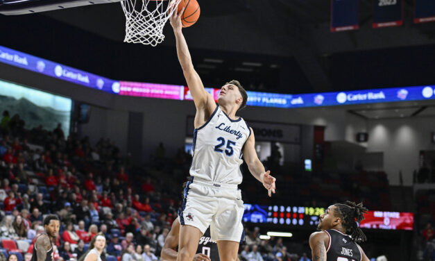 Liberty withstands NMSU 2nd half flurry to win 73-71