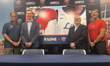 Liberty Athletics inks jersey patch deal with K-Love