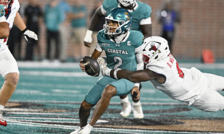 Liberty Dominates Second Half, Rolls Past Coastal Carolina 34-17