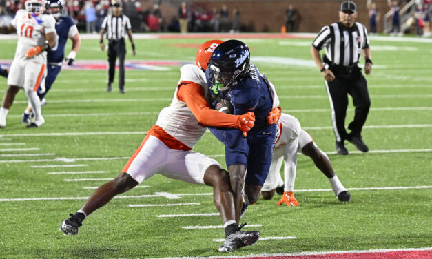 Liberty Pulls Away From Sam Houston, 35-3, for Fifth Straight Win